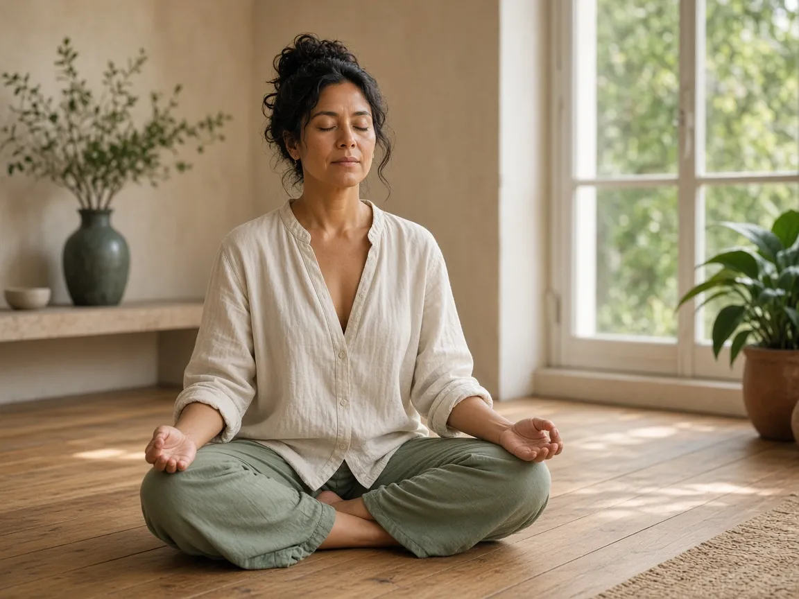 Meditación y presencia durante una experiencia de terapia con imanes en Puebla